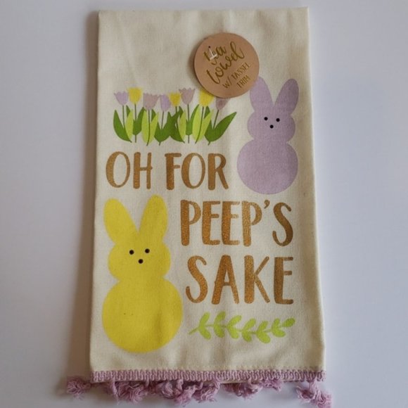 Easter Bunny & Cheepin Tea Towel Set of 2 - Picture 2 of 4